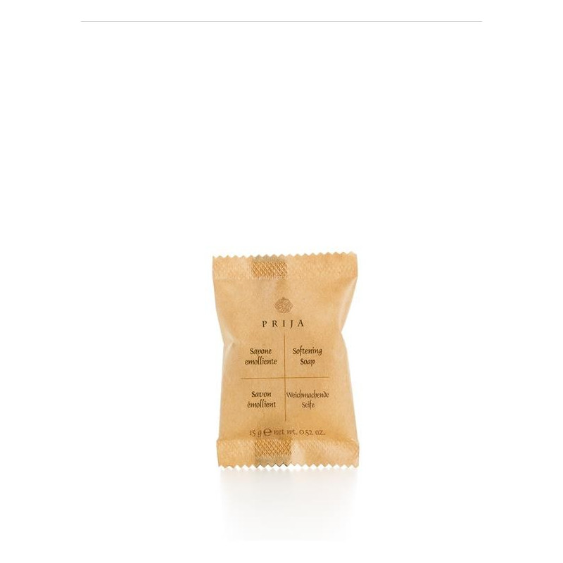 Savon rond 15 gr en flow-pack gamme PRIJA Savon rond 15 gr en flow-pack gamme PRIJA