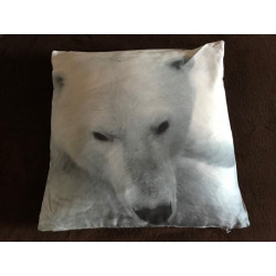 Coussin imprimé Tête Ours