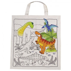 Sac à colorier motif Dinosaures ou Papillons