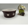 Ramequin coloris marron déco coeur