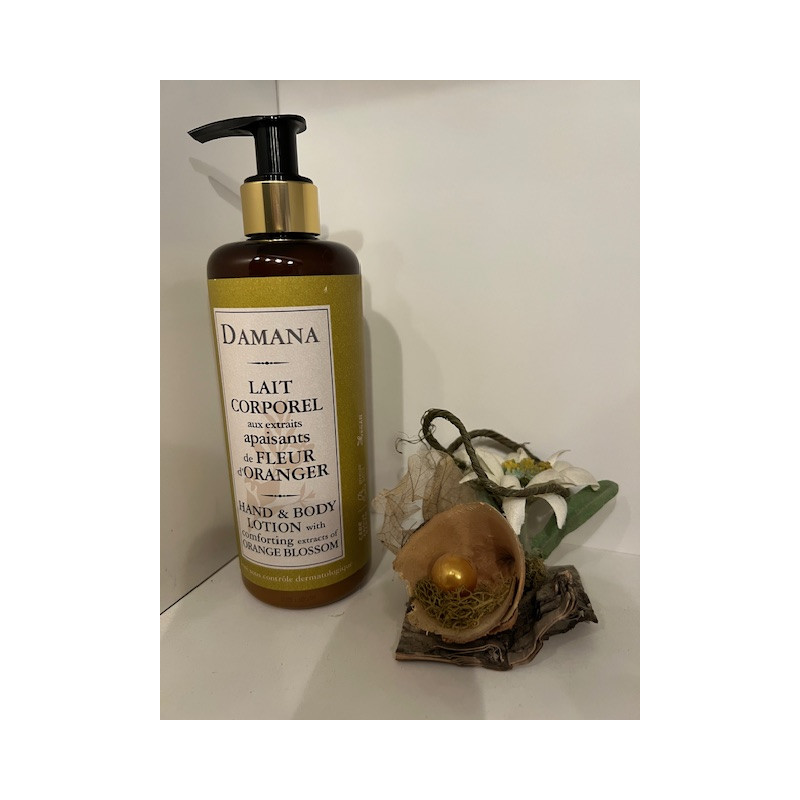 DAMANA Lait corporel Flacon 300 ml aux extraits de Fleur d'Oranger